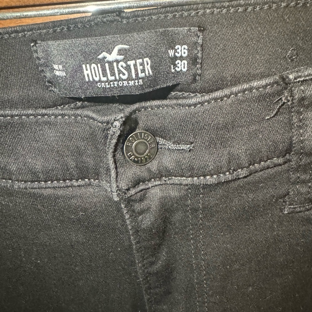 Hollister Mens Black Jeans - Picture 3 of 3